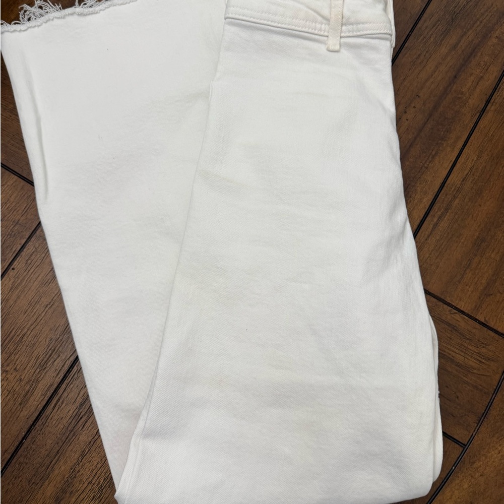 Zara Women's White Ankle Jeans